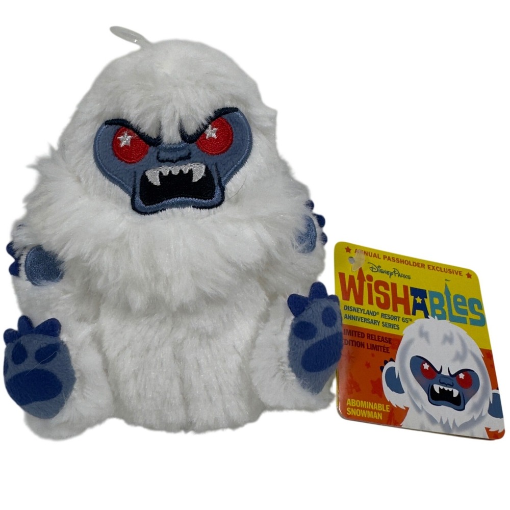Disney Wishables Abominable Snowman Plush Disneyland 65th AP Exclusive NWT 5in